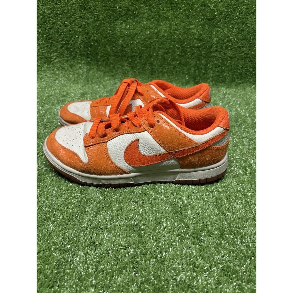 Nike Air WMNS Dunk Low Cracked Orange Sneakers Shoes Women Size 7 FN7773-001